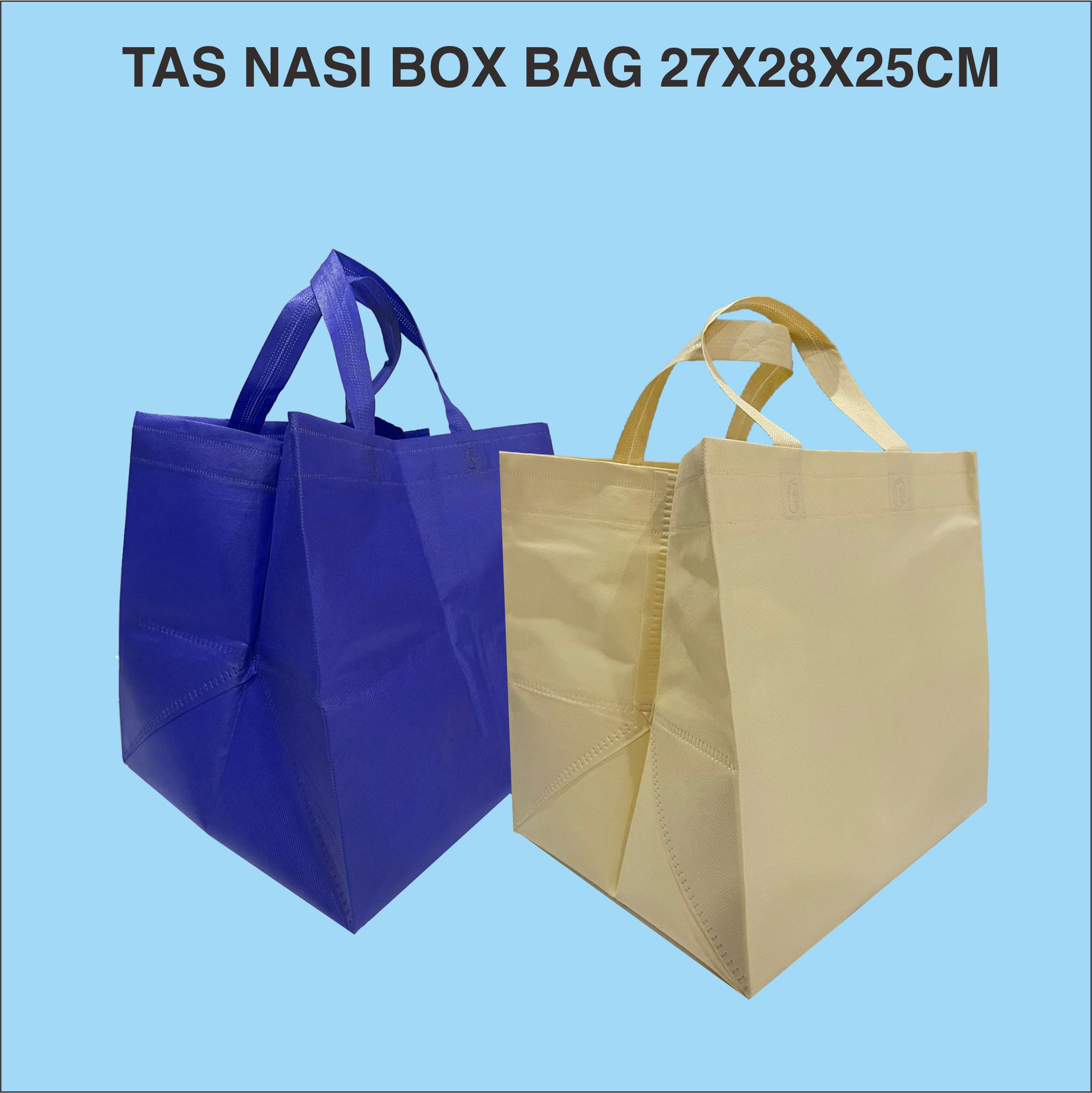 Collega Albany Gorgelen tas box bag automatic tas spunbond tote bag mirip mcd 27x28x25cm