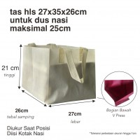 Tas Spunbond HLS Dus Nasi 27x35x26cm