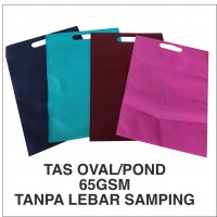 Oval 65 gsm 30x40cm tas spunbond oval tote bag oval