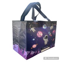 Tas Spunbond Laminasi 25x25x15cm Astronot