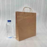 Paperbag Tas Kertas Kraft Coklat 22x32x5,8cm kraft coklat 125gsm polos