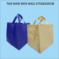 tas box bag automatic tas spunbond tote bag mirip mcd 28x30x25cm