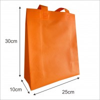 Goodie Bag Spunbond Press Handle Box Bag 25x30x10cm 75gsm Tas Press Box dengan Tali